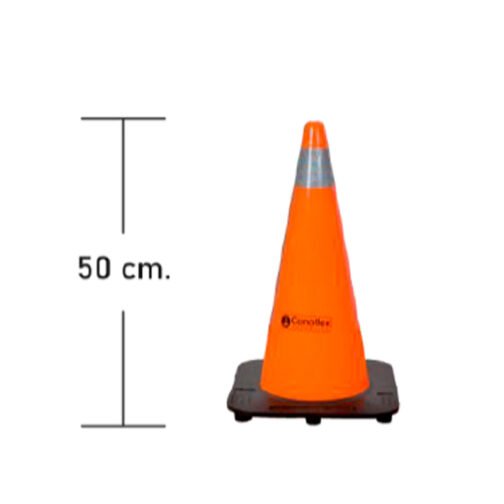 Conos de señalización vial Premium Utilitario 50 cm